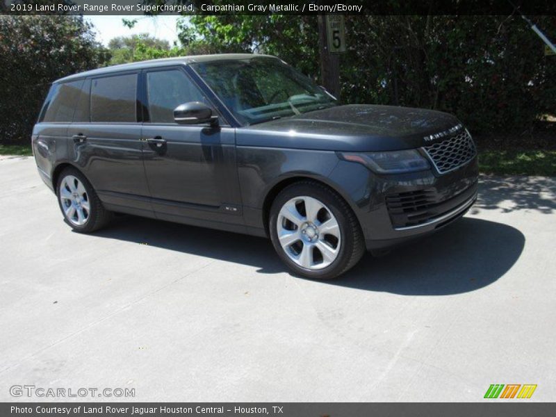 Carpathian Gray Metallic / Ebony/Ebony 2019 Land Rover Range Rover Supercharged