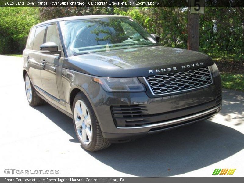 Carpathian Gray Metallic / Ebony/Ebony 2019 Land Rover Range Rover Supercharged