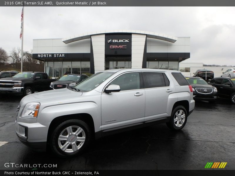 Quicksilver Metallic / Jet Black 2016 GMC Terrain SLE AWD