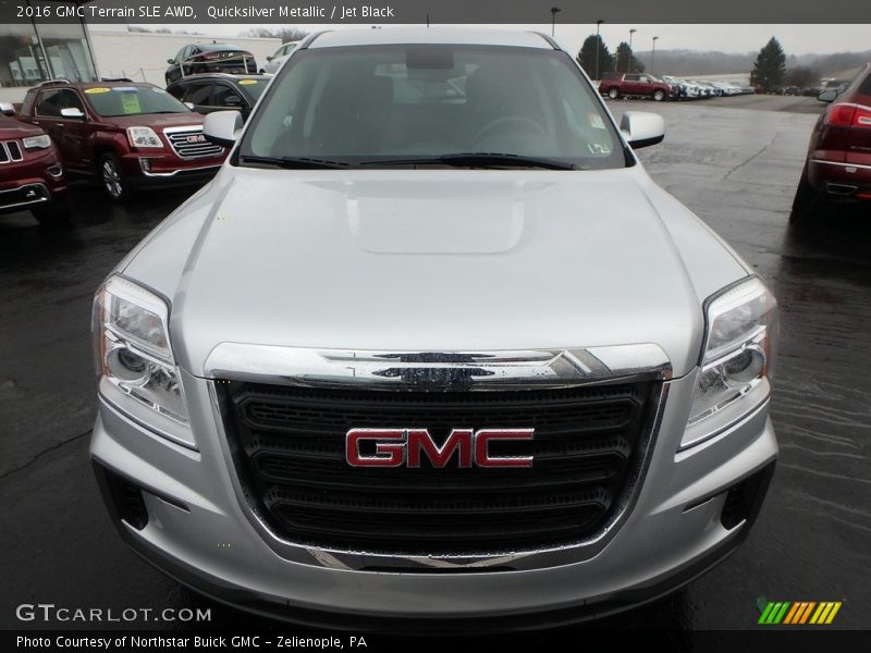 Quicksilver Metallic / Jet Black 2016 GMC Terrain SLE AWD