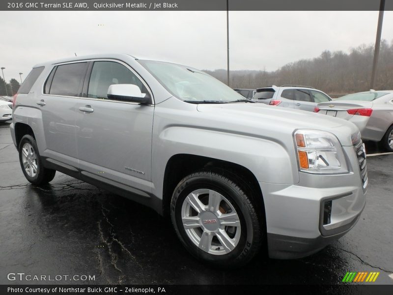 Quicksilver Metallic / Jet Black 2016 GMC Terrain SLE AWD