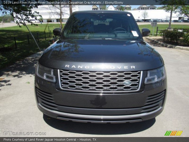 Carpathian Gray Metallic / Ebony/Ebony 2019 Land Rover Range Rover Supercharged