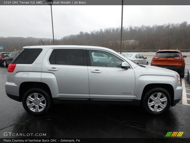 Quicksilver Metallic / Jet Black 2016 GMC Terrain SLE AWD