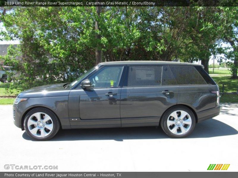 Carpathian Gray Metallic / Ebony/Ebony 2019 Land Rover Range Rover Supercharged