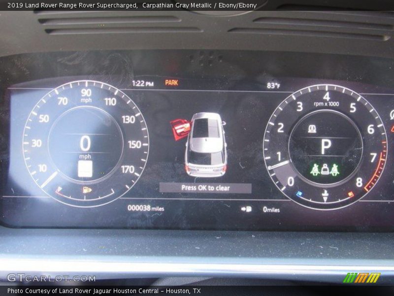 Carpathian Gray Metallic / Ebony/Ebony 2019 Land Rover Range Rover Supercharged