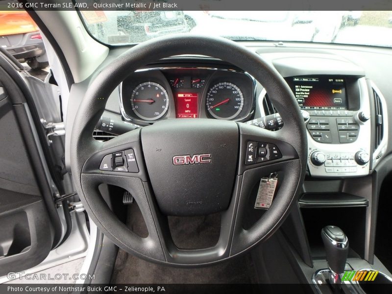 Quicksilver Metallic / Jet Black 2016 GMC Terrain SLE AWD