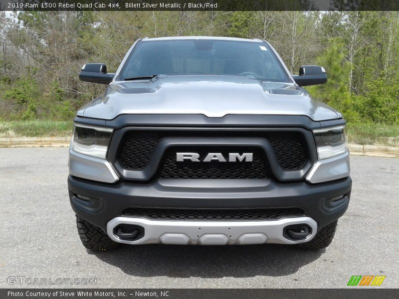 Billett Silver Metallic / Black/Red 2019 Ram 1500 Rebel Quad Cab 4x4