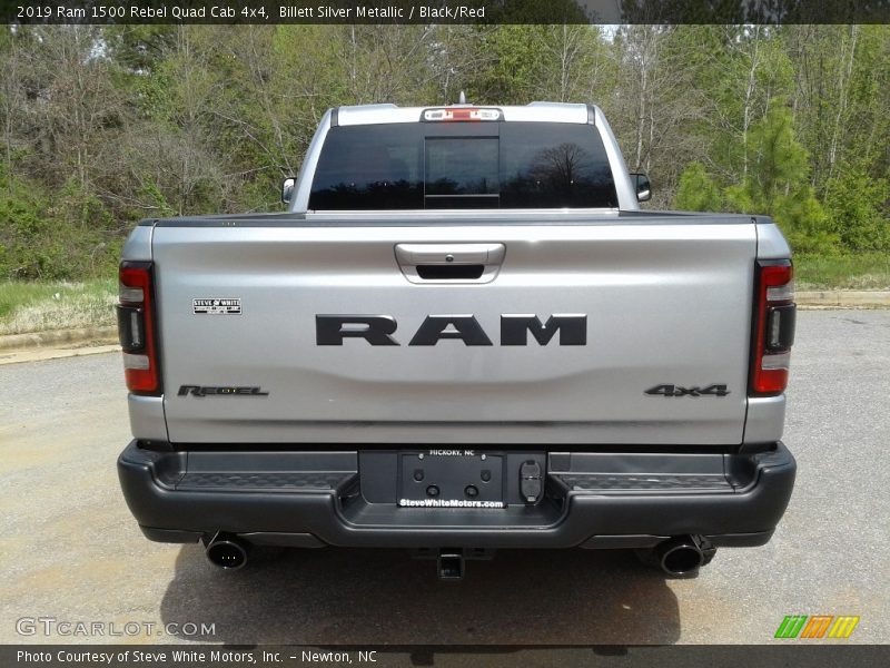 Billett Silver Metallic / Black/Red 2019 Ram 1500 Rebel Quad Cab 4x4