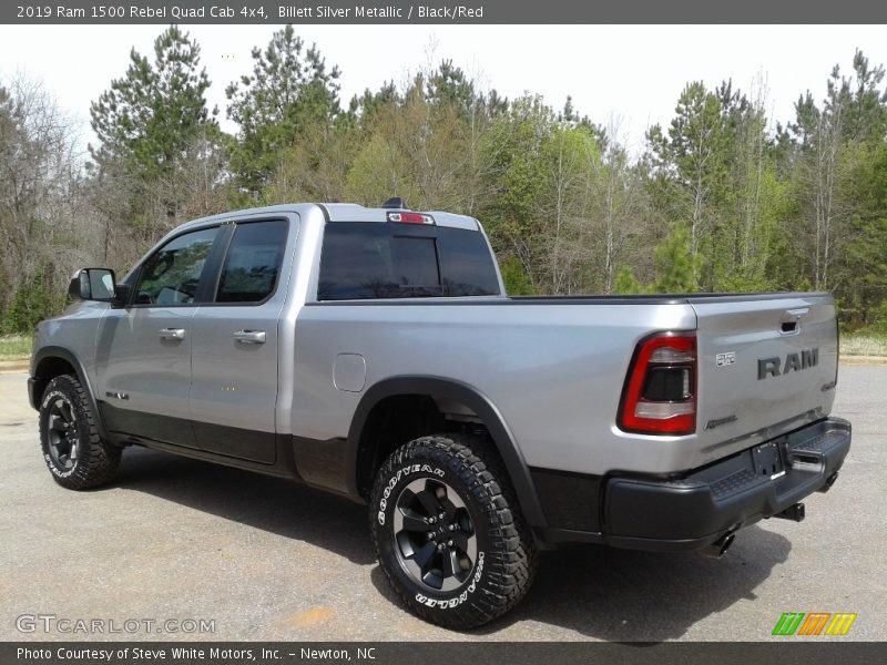 Billett Silver Metallic / Black/Red 2019 Ram 1500 Rebel Quad Cab 4x4