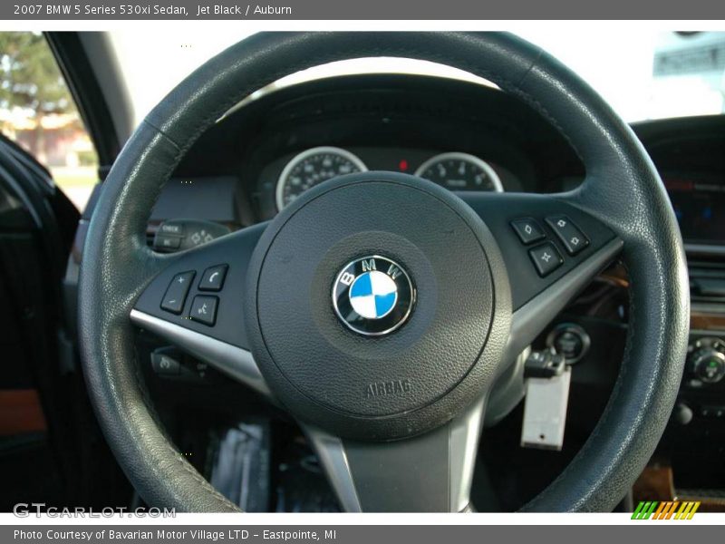 Jet Black / Auburn 2007 BMW 5 Series 530xi Sedan