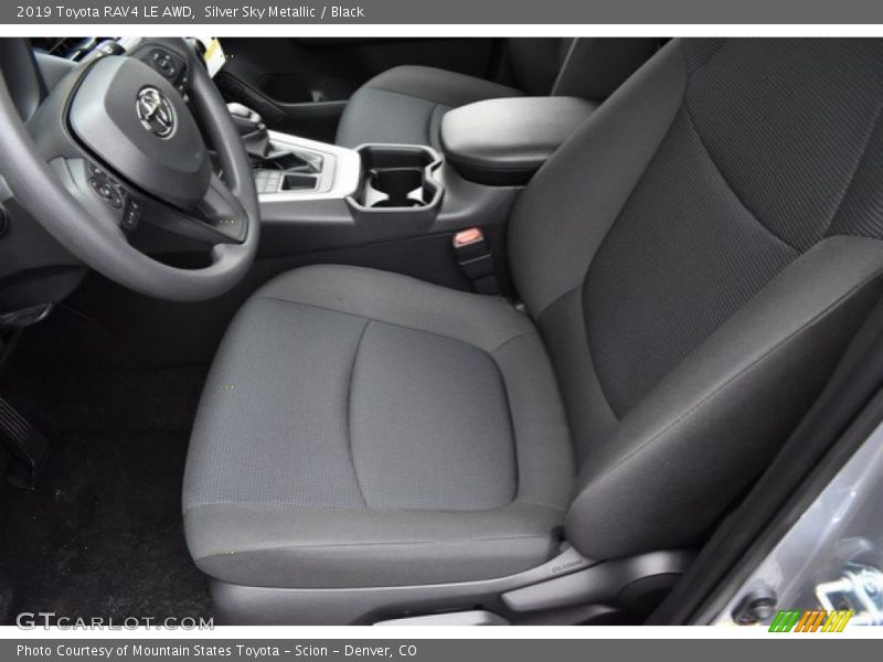 Silver Sky Metallic / Black 2019 Toyota RAV4 LE AWD