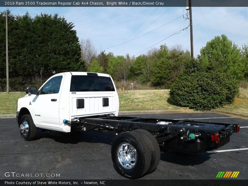 Bright White / Black/Diesel Gray 2019 Ram 3500 Tradesman Regular Cab 4x4 Chassis