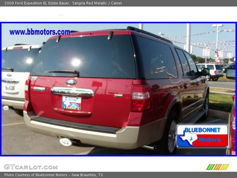 Sangria Red Metallic / Camel 2009 Ford Expedition EL Eddie Bauer