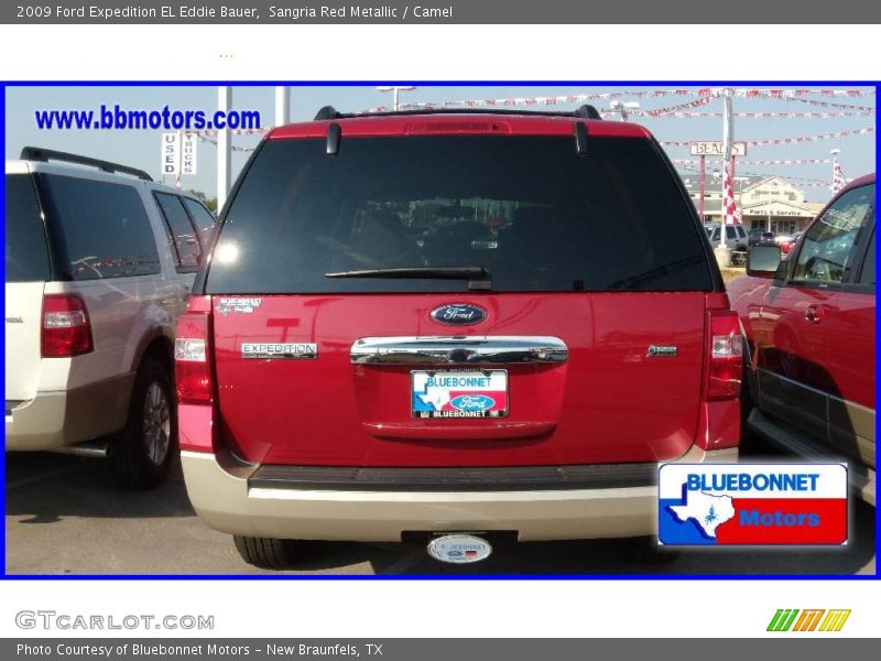 Sangria Red Metallic / Camel 2009 Ford Expedition EL Eddie Bauer