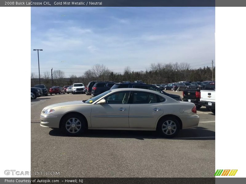 Gold Mist Metallic / Neutral 2008 Buick LaCrosse CXL