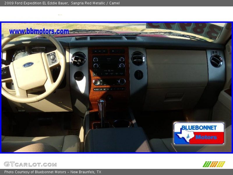 Sangria Red Metallic / Camel 2009 Ford Expedition EL Eddie Bauer
