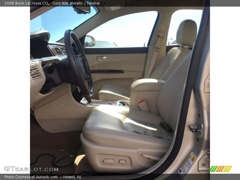 Gold Mist Metallic / Neutral 2008 Buick LaCrosse CXL