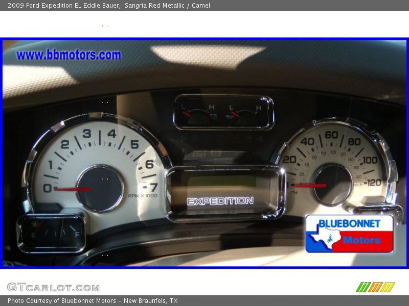 Sangria Red Metallic / Camel 2009 Ford Expedition EL Eddie Bauer