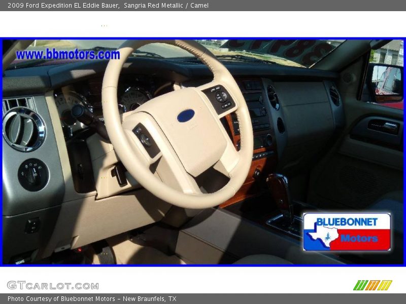 Sangria Red Metallic / Camel 2009 Ford Expedition EL Eddie Bauer
