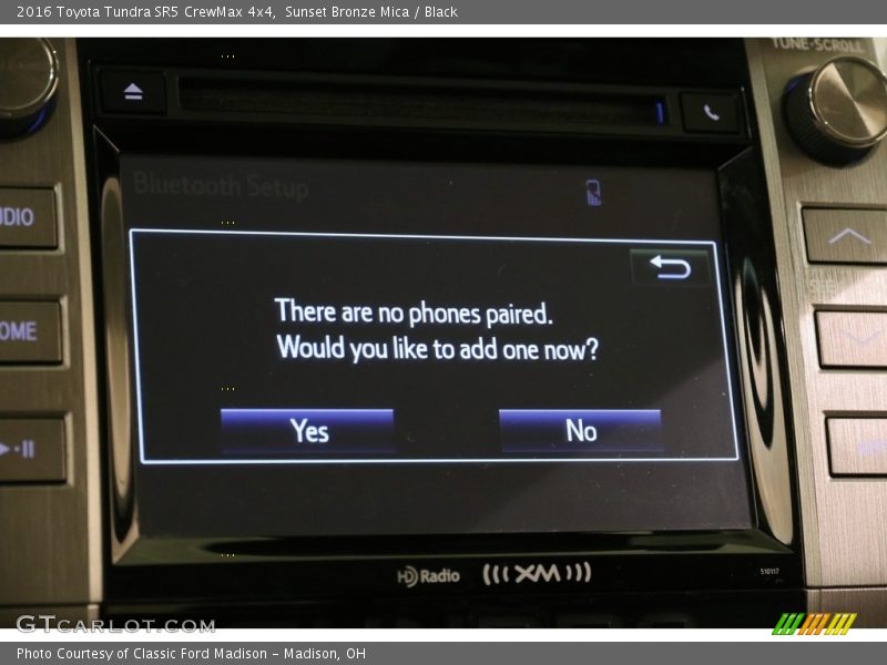 Sunset Bronze Mica / Black 2016 Toyota Tundra SR5 CrewMax 4x4