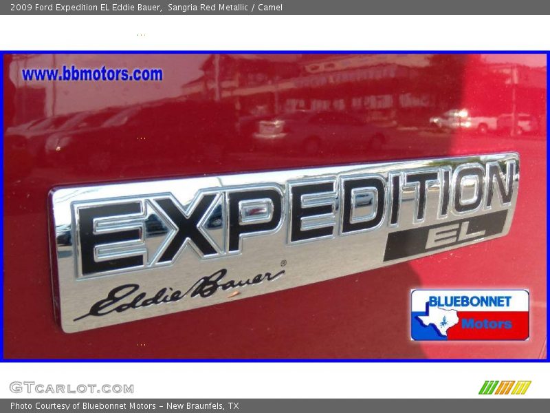 Sangria Red Metallic / Camel 2009 Ford Expedition EL Eddie Bauer