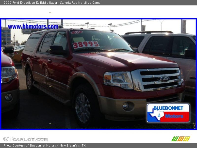 Sangria Red Metallic / Camel 2009 Ford Expedition EL Eddie Bauer