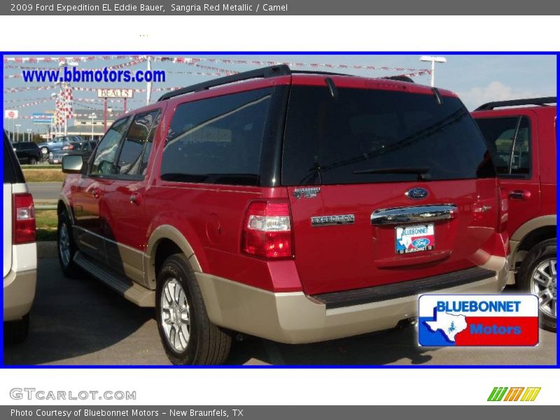 Sangria Red Metallic / Camel 2009 Ford Expedition EL Eddie Bauer