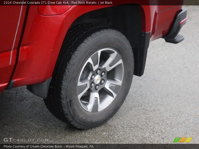 Red Rock Metallic / Jet Black 2016 Chevrolet Colorado Z71 Crew Cab 4x4