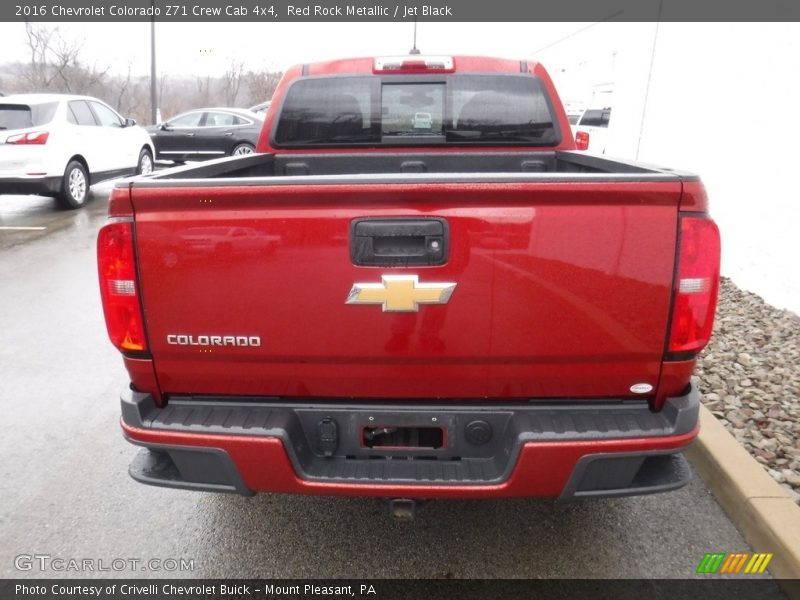 Red Rock Metallic / Jet Black 2016 Chevrolet Colorado Z71 Crew Cab 4x4
