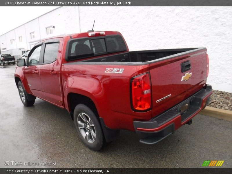 Red Rock Metallic / Jet Black 2016 Chevrolet Colorado Z71 Crew Cab 4x4