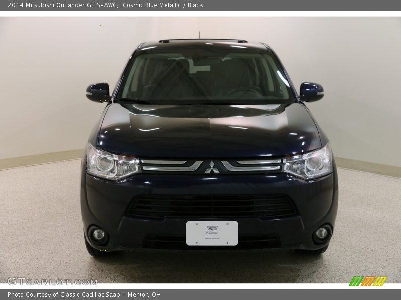 Cosmic Blue Metallic / Black 2014 Mitsubishi Outlander GT S-AWC