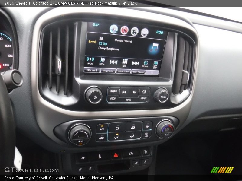 Red Rock Metallic / Jet Black 2016 Chevrolet Colorado Z71 Crew Cab 4x4