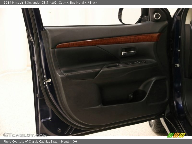 Cosmic Blue Metallic / Black 2014 Mitsubishi Outlander GT S-AWC