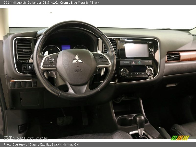 Cosmic Blue Metallic / Black 2014 Mitsubishi Outlander GT S-AWC