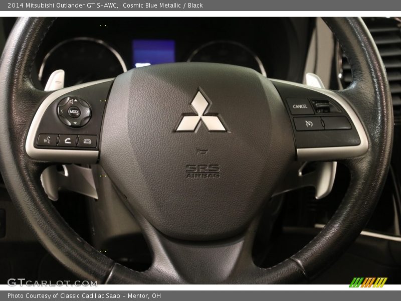 Cosmic Blue Metallic / Black 2014 Mitsubishi Outlander GT S-AWC