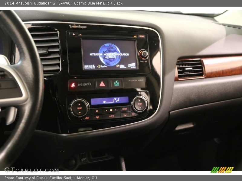 Cosmic Blue Metallic / Black 2014 Mitsubishi Outlander GT S-AWC
