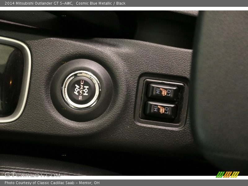 Cosmic Blue Metallic / Black 2014 Mitsubishi Outlander GT S-AWC