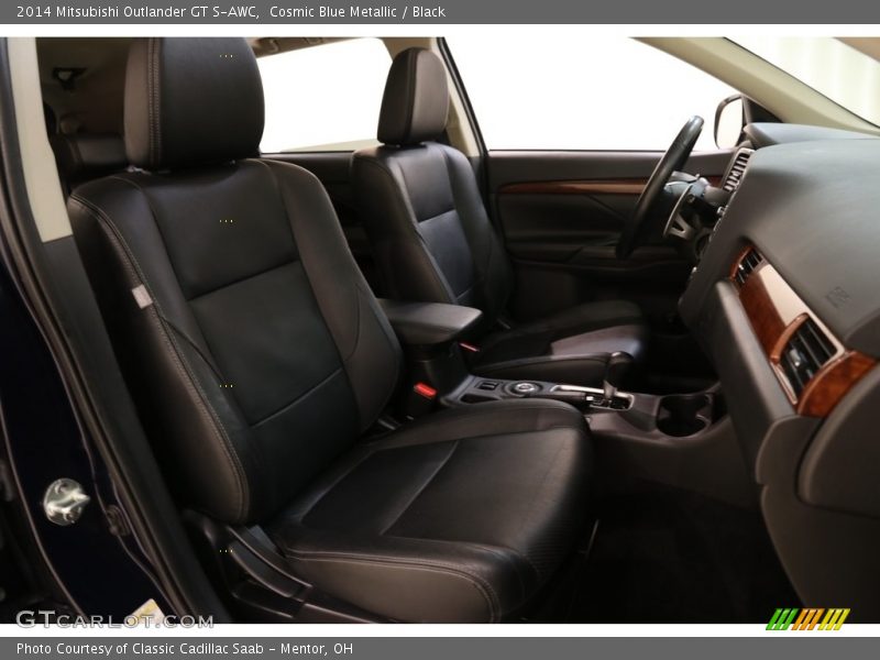 Cosmic Blue Metallic / Black 2014 Mitsubishi Outlander GT S-AWC