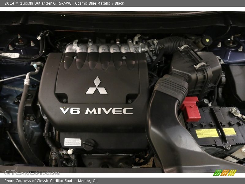 Cosmic Blue Metallic / Black 2014 Mitsubishi Outlander GT S-AWC