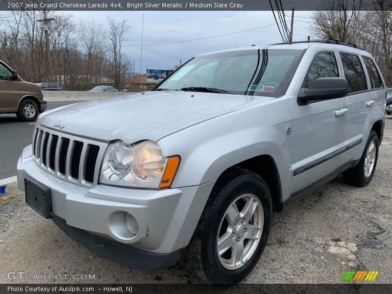 Bright Silver Metallic / Medium Slate Gray 2007 Jeep Grand Cherokee Laredo 4x4