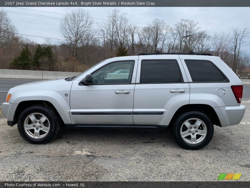 Bright Silver Metallic / Medium Slate Gray 2007 Jeep Grand Cherokee Laredo 4x4
