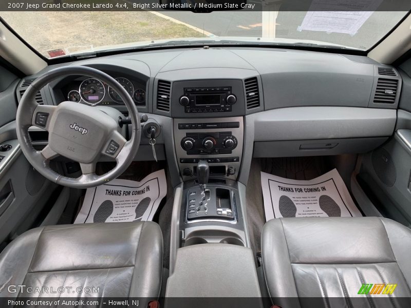 Bright Silver Metallic / Medium Slate Gray 2007 Jeep Grand Cherokee Laredo 4x4