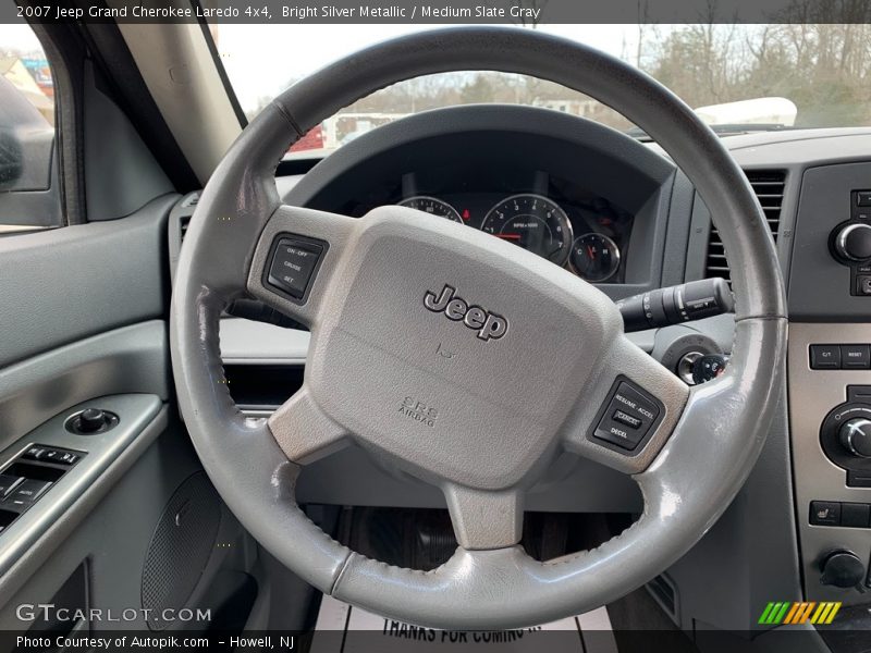 Bright Silver Metallic / Medium Slate Gray 2007 Jeep Grand Cherokee Laredo 4x4
