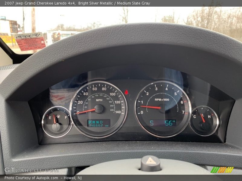 Bright Silver Metallic / Medium Slate Gray 2007 Jeep Grand Cherokee Laredo 4x4