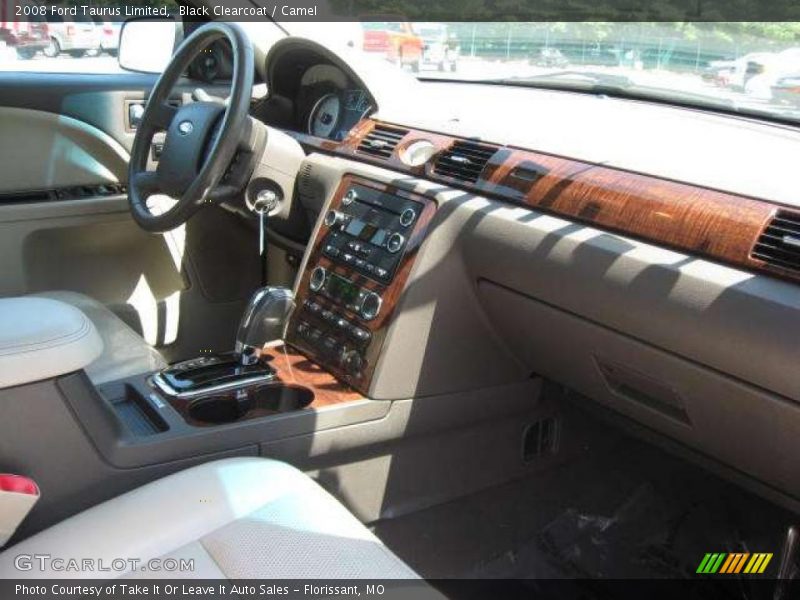 Black Clearcoat / Camel 2008 Ford Taurus Limited