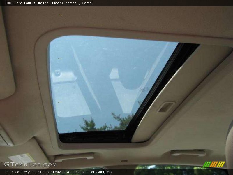 Black Clearcoat / Camel 2008 Ford Taurus Limited