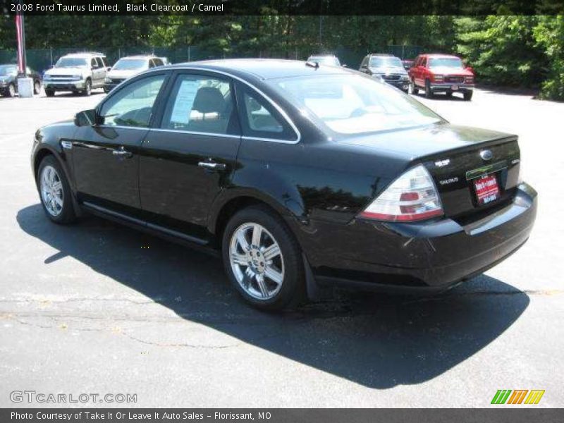 Black Clearcoat / Camel 2008 Ford Taurus Limited