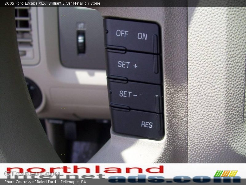 Brilliant Silver Metallic / Stone 2009 Ford Escape XLS