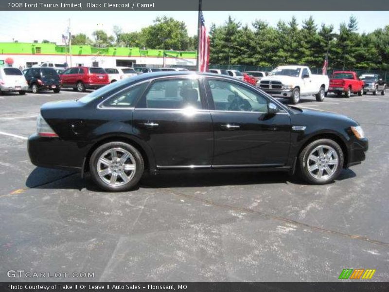 Black Clearcoat / Camel 2008 Ford Taurus Limited