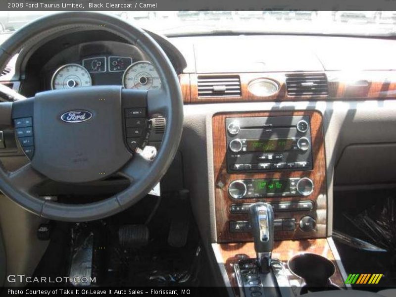 Black Clearcoat / Camel 2008 Ford Taurus Limited